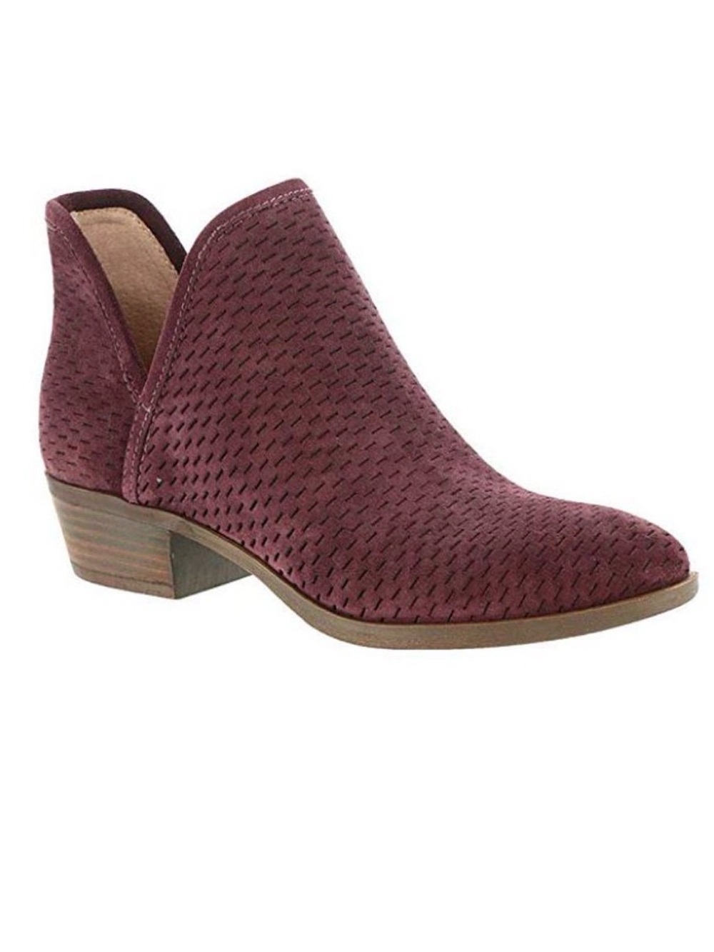 NWT Size 8 Lucky Brand Baley Leather Ankle Boots in Rich Mahogany (ABBA)